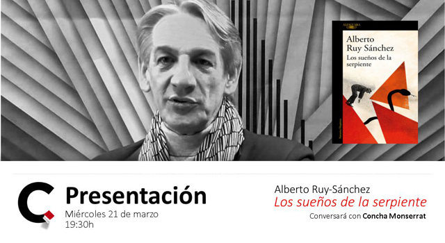 Alberto Ruy-Sánchez presenta Los sueños de la serpiente en Librería Cálamo